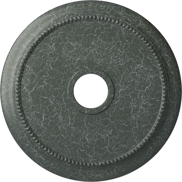 Ekena Millwork Crendon Medallion (Canopies up to 4 3/8"), 24 1/8"OD x 4 3/8"ID x 2 1/4"P, Athenian Green Crackle CM24CRAGC - main
